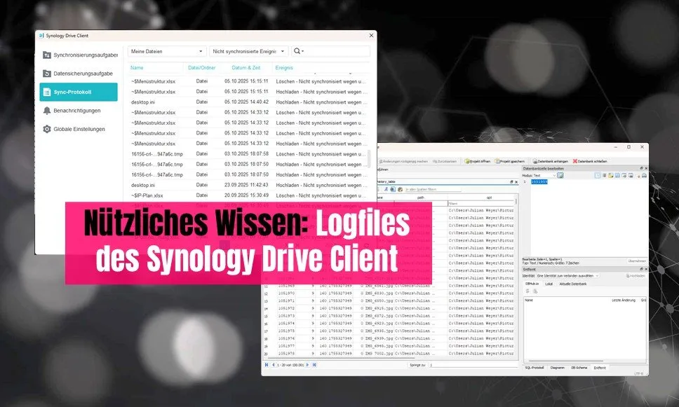 Synology Drive Client Logs finden und Sync-Probleme analysieren